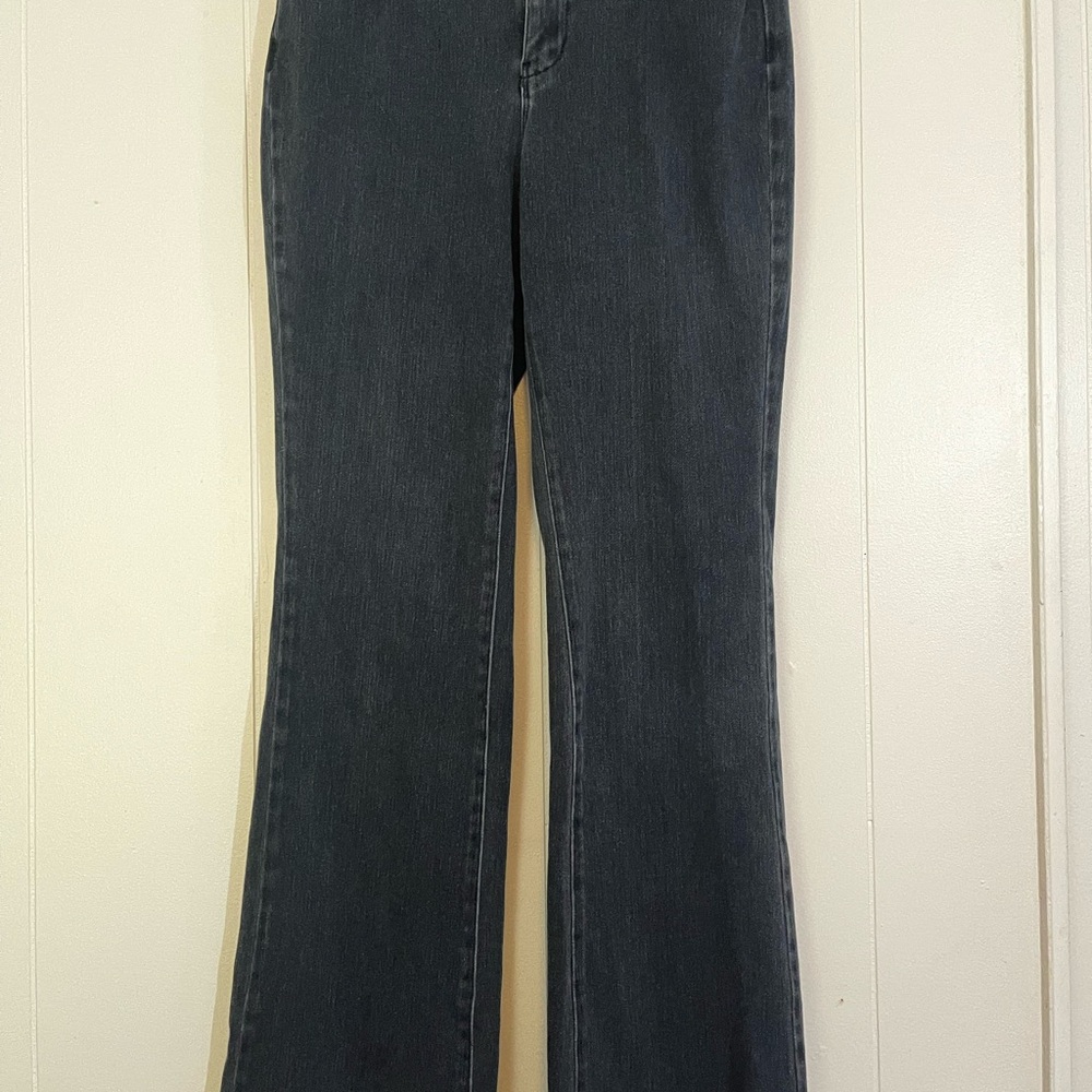 Coldwater Creek Charcoal Flare Leg Jeans 31 length